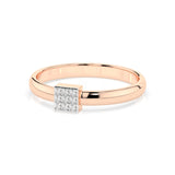 Illusion Diamond Ring Round 0.05ct by Qutahia Jewellery
