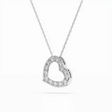 Delicate Diamond Necklace Round 0.35ct by Qutahia Jewellery