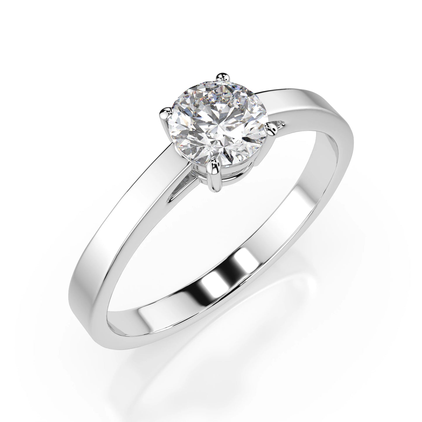 Solitaire Ring (Round), 0.5 ct — 101-10012/1(5.1)