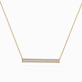 Minimalism Necklace (Round), 0.12 ct — 104-10024