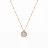 Illusion Diamond Necklace Round 0.23ct by Qutahia Jewellery