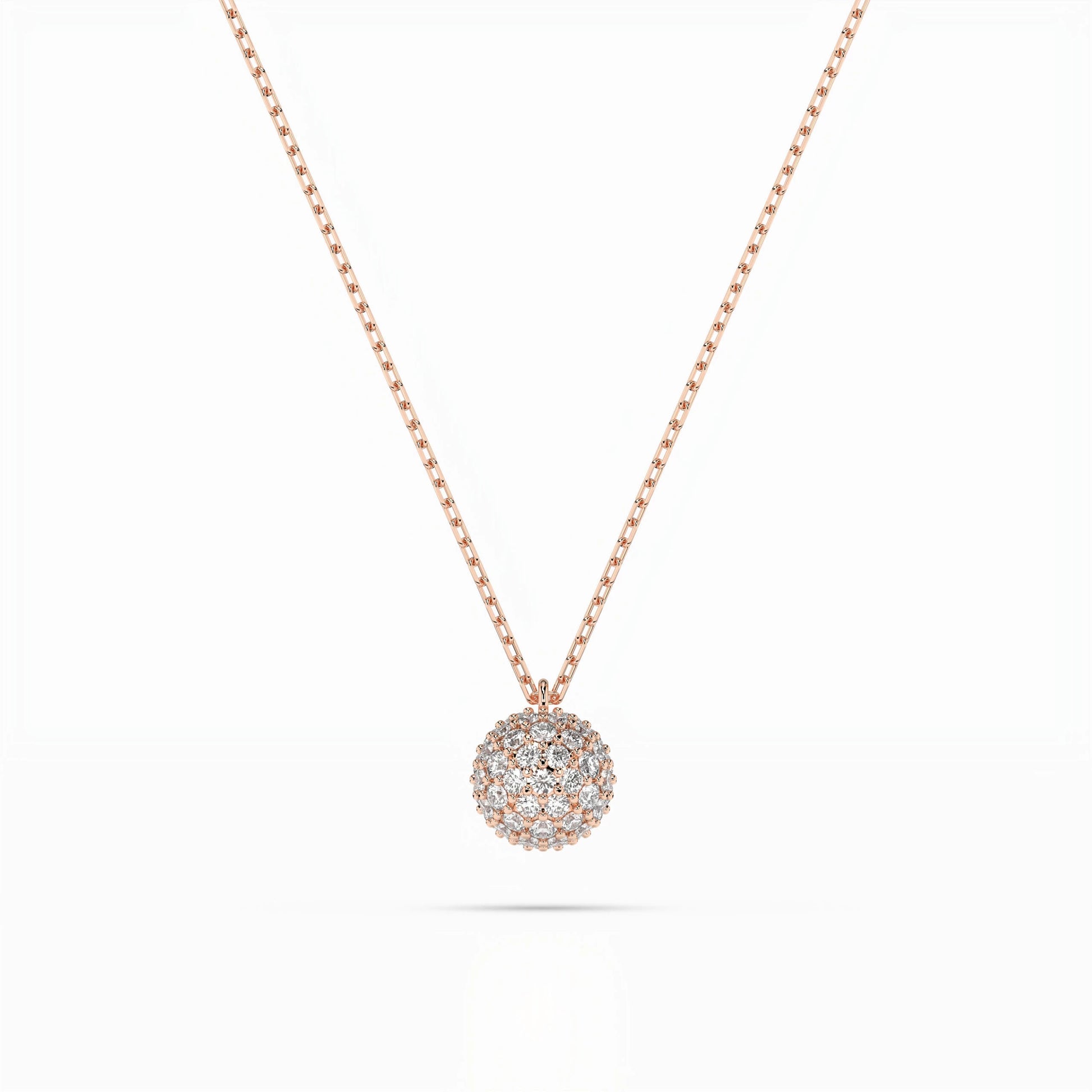 Illusion Necklace (Round), 0.23 ct — 104-10065