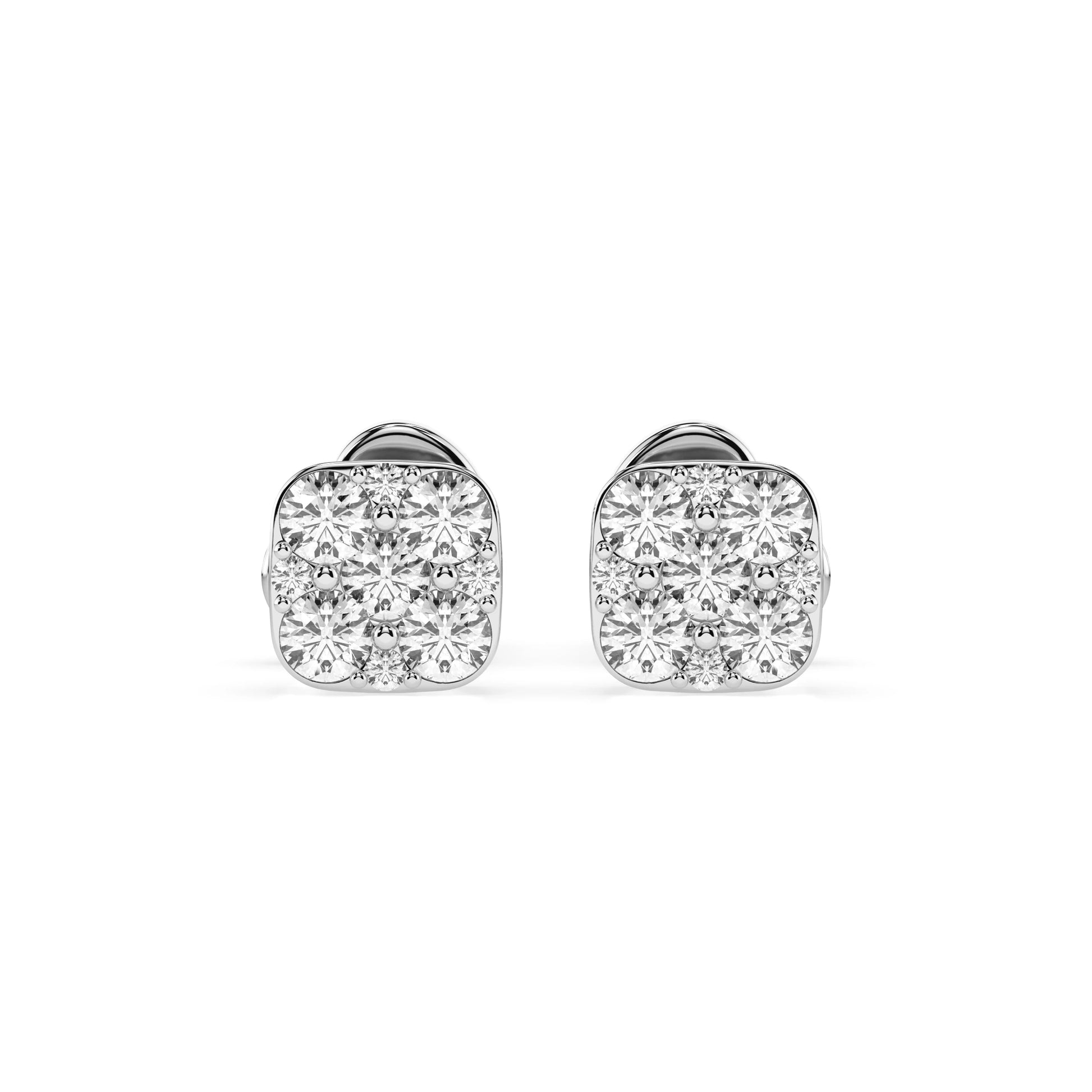 Illusion Earring (Round), 0.06 ct — 102-10107