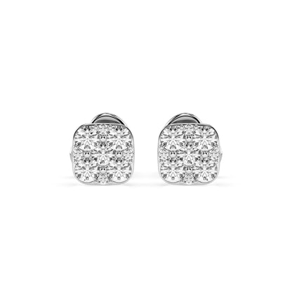 Illusion Earring (Round), 0.06 ct — 102-10107