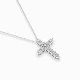Delicate Diamond Necklace Round 0.52ct by Qutahia Jewellery
