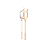 Small Diamond Earrings Round Brilliant 0.13ct by Qutahia Jewellery