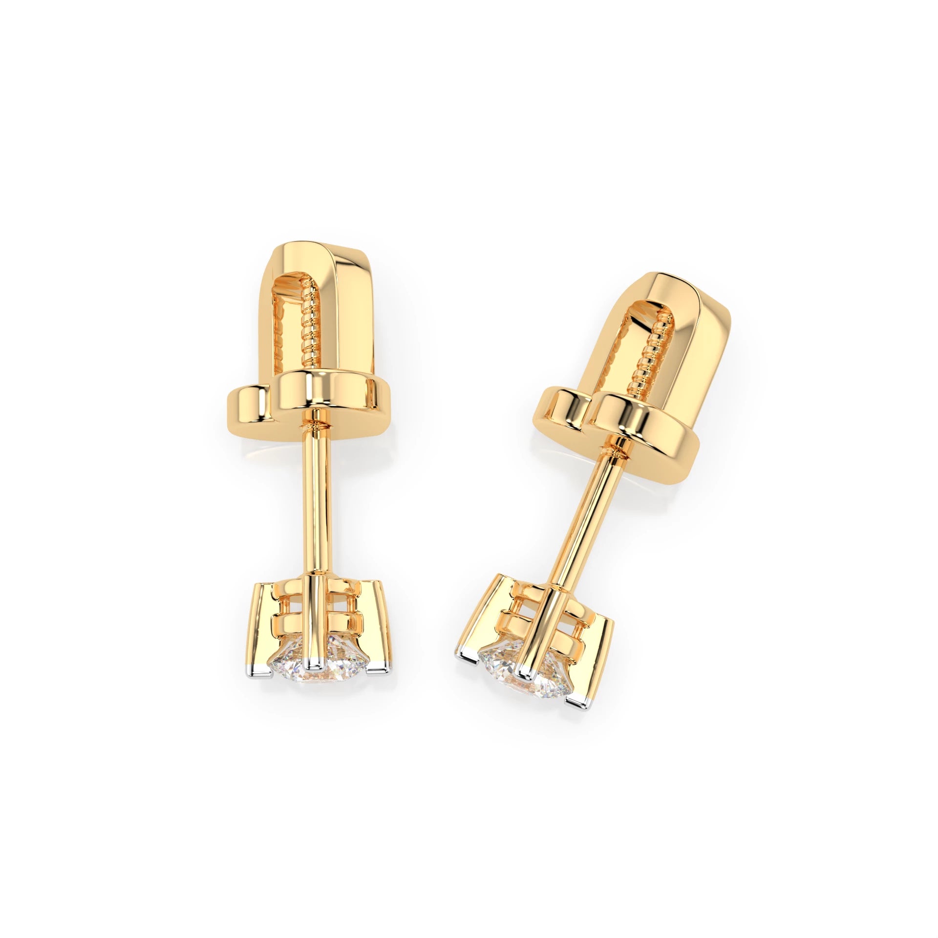 Solitaire Butterfly Earring (Round), 0.12 ct — 102-10025(2.5)