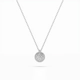Illusion Diamond Necklace Round 0.23ct by Qutahia Jewellery