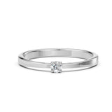 Solitaire Ring (Round), 0.06 ct — 101-10012/1(2.5)