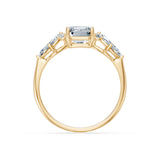 Emerald Lab Grown Diamond Side Stone Eternity Ring 2.0ct by Qutahia Jewellery