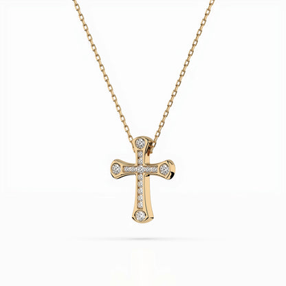 Minimalism Necklace (Round), 0.06 ct — 104-10009