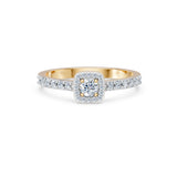 Round Brilliant Diamond Micro Pave Eternity Ring 0.2ct by Qutahia Jewellery