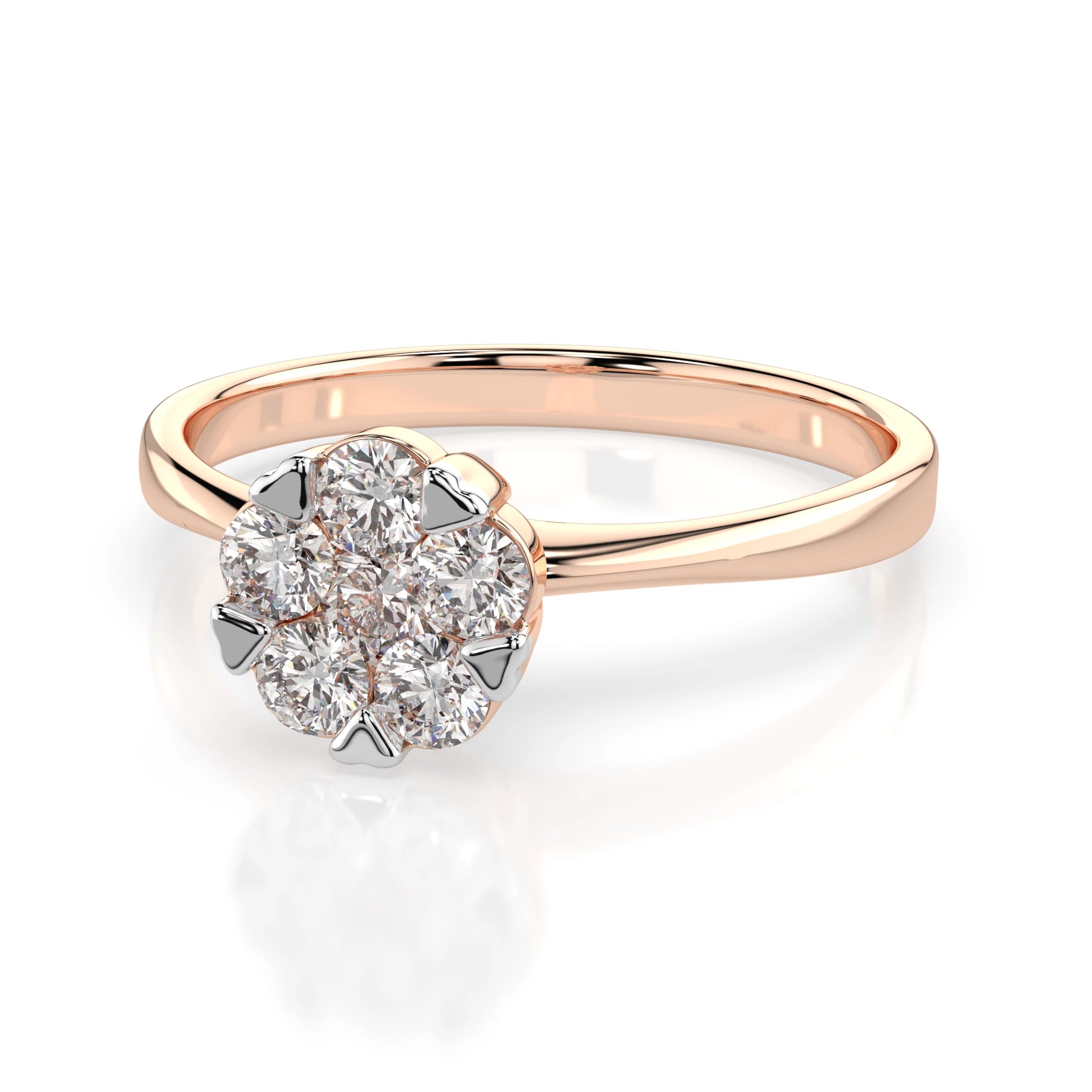 Illusion Ring (Round), 0.1 ct — 101-10015/1(3.0)