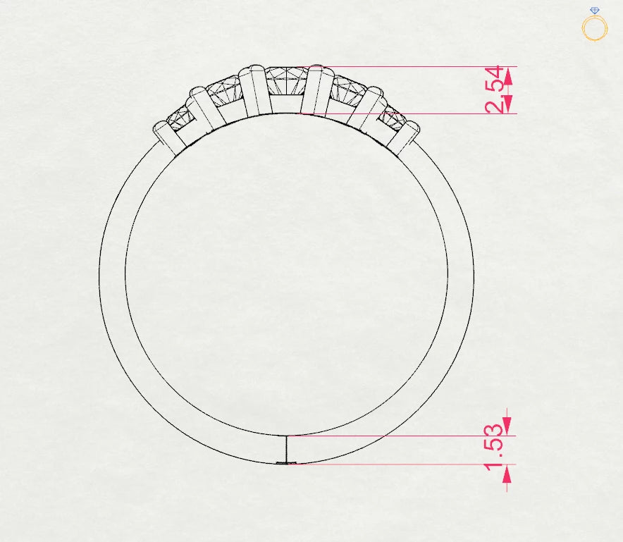 Eternity Ring (Round), 0.15 ct — 101-10128