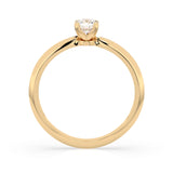 Solitaire Diamond Ring Round 0.25ct by Qutahia Jewellery