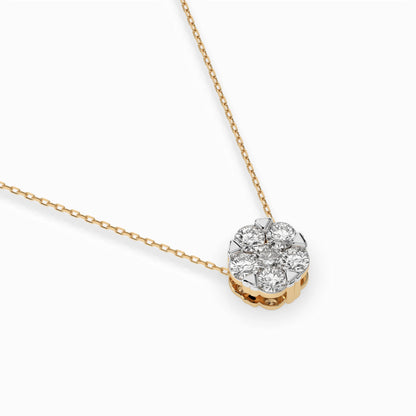 Illusion Necklace (Round), 0.1 ct — 104-10033(3.0)