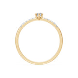 Solitaire Eternity Diamond Ring Round Brilliant 0.07ct by Qutahia Jewellery