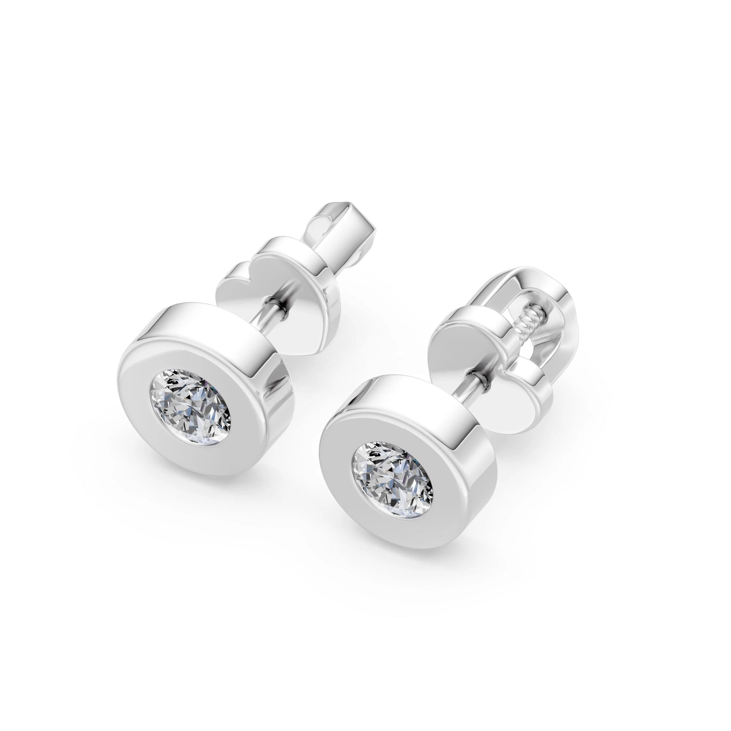 Solitaire Butterfly Earring, 0.4 ct — 102-10050(3.7)