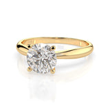 Solitaire Diamond Ring Round 1.0ct by Qutahia Jewellery