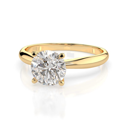 Solitaire Ring (Round), 1.0 ct — 101-10021(6.5)
