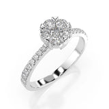 Illusion Ring (Round), 0.1 ct — 101-10015/4(3.0)