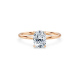 Cushion Lab Grown Diamond Micro Pave Engagement Ring 1.5ct by Qutahia Jewellery