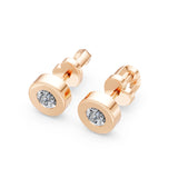 Solitaire Butterfly Earring, 0.4 ct — 102-10050(3.7)