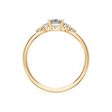 Solitaire Eternity Diamond Ring Princess 0.3ct by Qutahia Jewellery