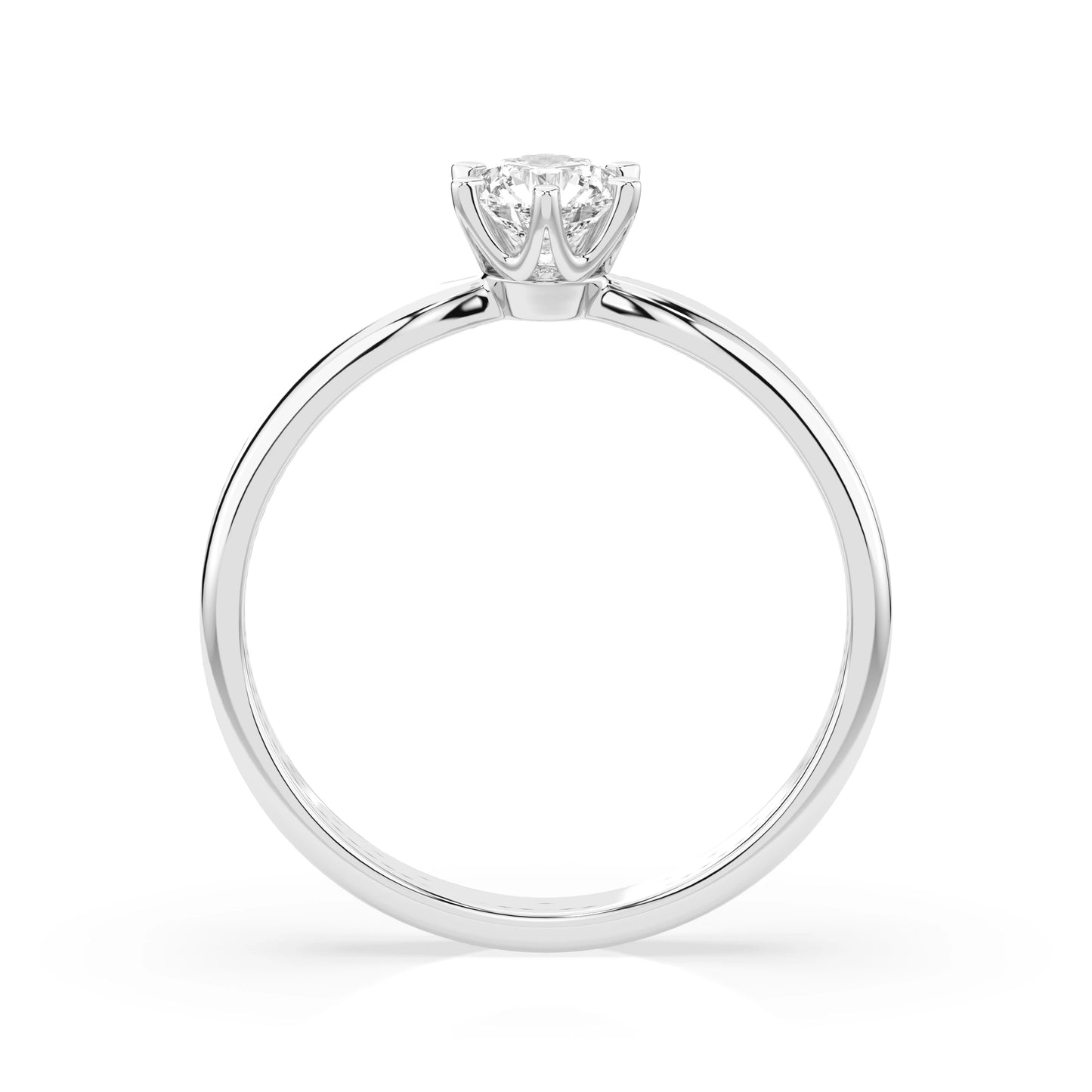 Solitaire Ring (Round), 0.3 ct — 101-10040(4.2)