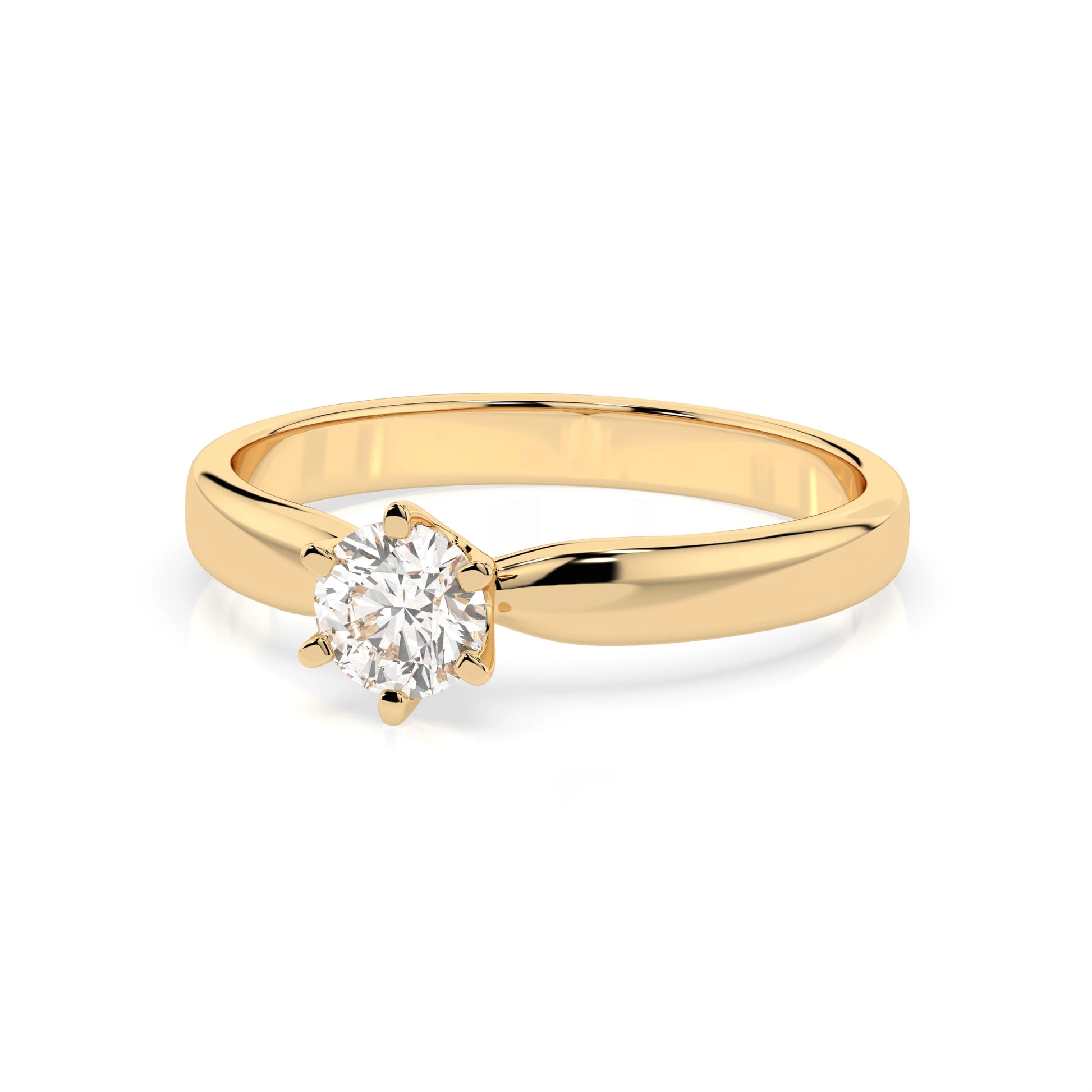 Solitaire Ring (Round), 0.35 ct — 101-10040(4.5)