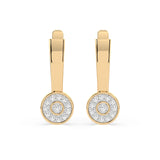 Illusion Diamond Earrings Round 0.13ct by Qutahia Jewellery