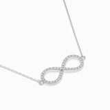Delicate Diamond Necklace Round 0.19ct by Qutahia Jewellery