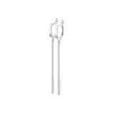 Small Diamond Earrings Round Brilliant 0.38ct by Qutahia Jewellery