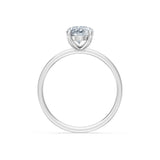 Oval Lab Grown Diamond Solitaire Engagement Ring 1.5ct by Qutahia Jewellery
