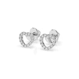 Small Diamond Earrings Round 0.14ct by Qutahia Jewellery