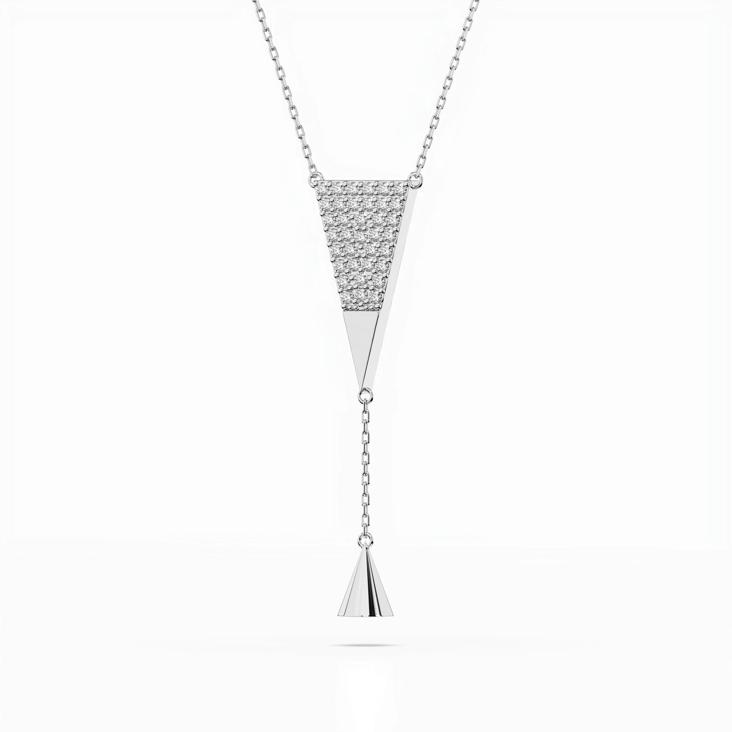 Minimalism Necklace (Round), 0.22 ct — 104-10018