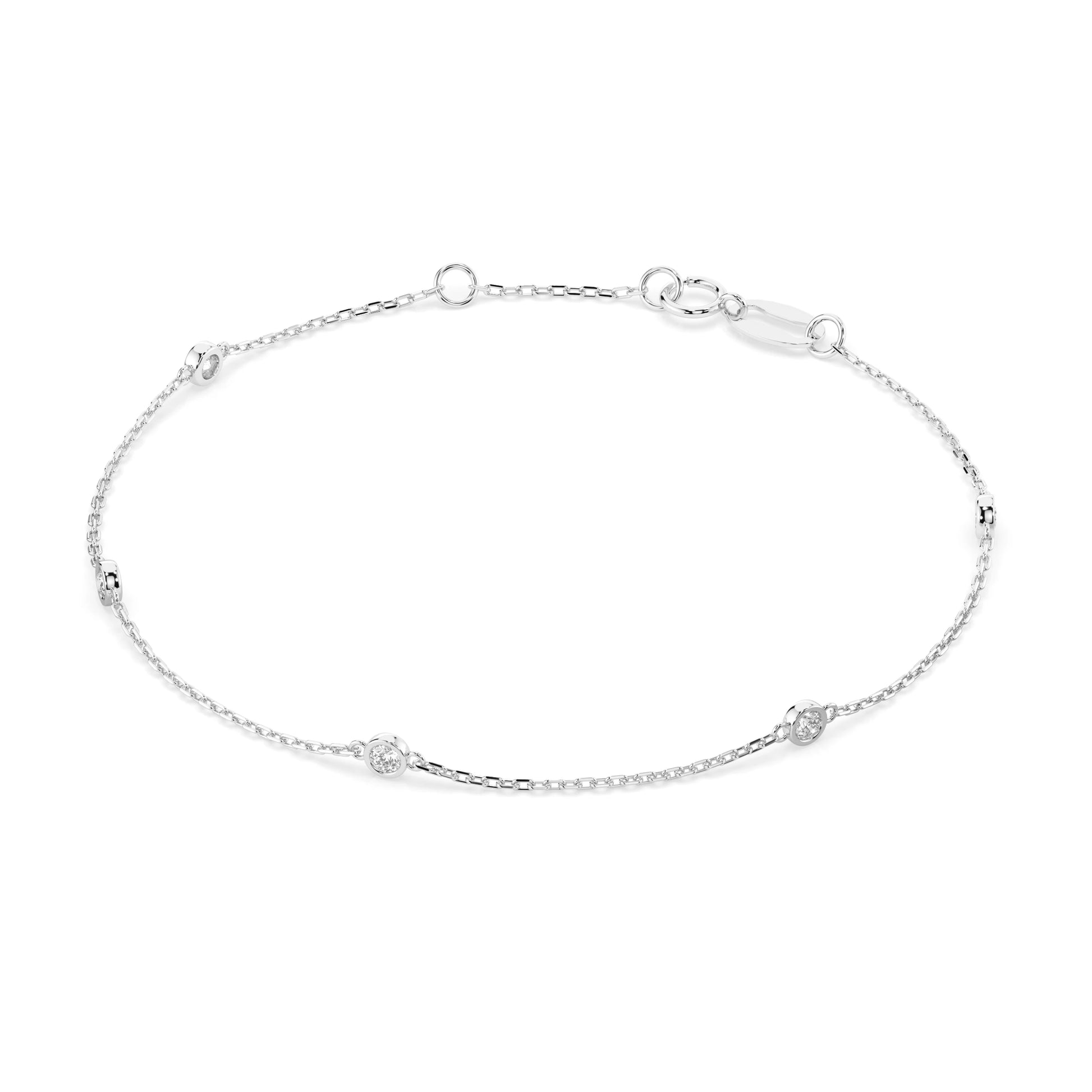 Minimalism Bracelet (Round), 0.14 ct — 105-10008/5(1.9)