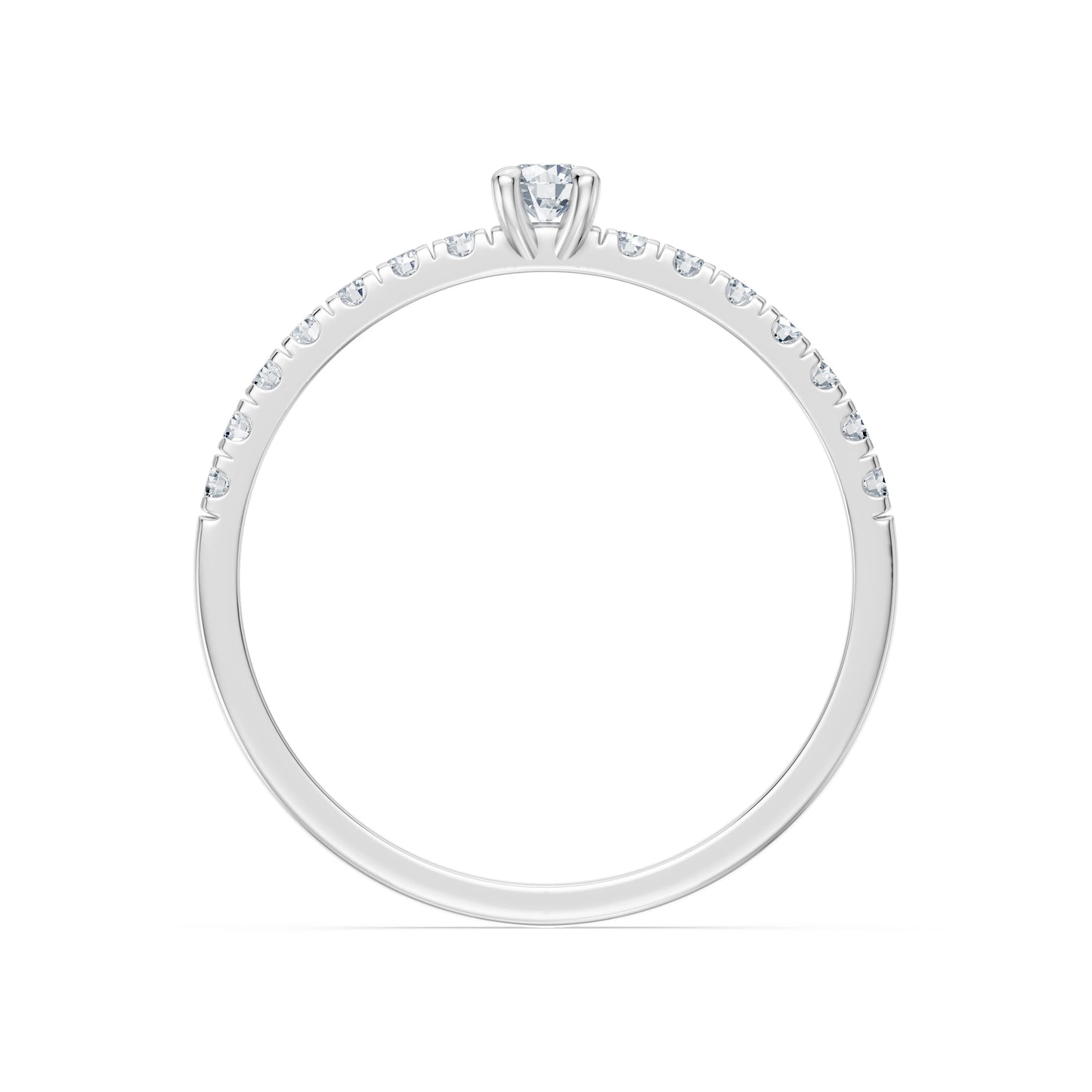Solitaire Eternity Ring, 0.09 ct — 101-10126/1(2.8)