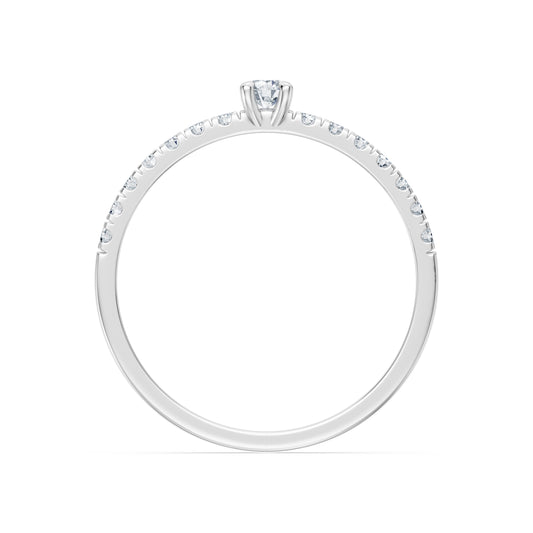 Solitaire Eternity Ring, 0.09 ct — 101-10126/1(2.8)