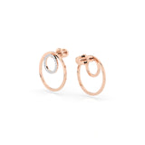 Small Diamond Earrings Round 0.25ct by Qutahia Jewellery