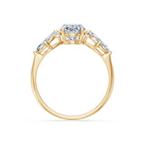 Oval Lab Grown Diamond Side Stone Eternity Ring 1.5ct by Qutahia Jewellery