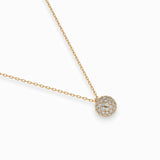 Illusion Diamond Necklace Round 0.23ct by Qutahia Jewellery