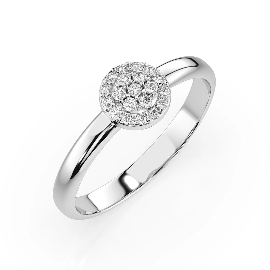 Illusion Ring (Round), 0.08 ct — 101-10072