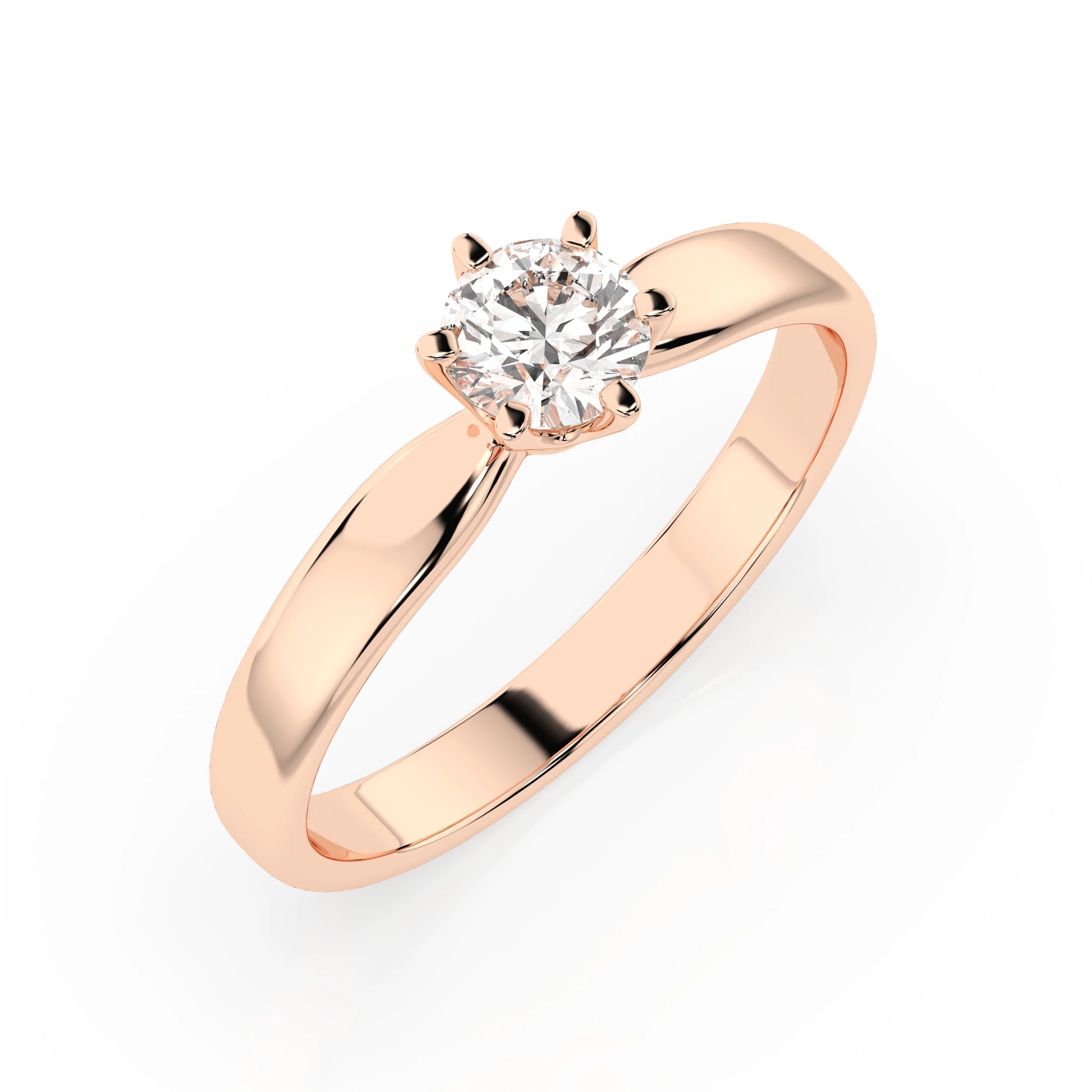 Solitaire Ring (Round), 0.3 ct — 101-10040(4.2)