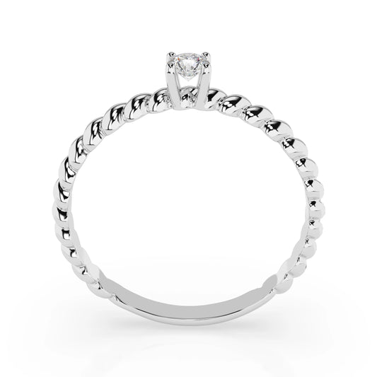 Solitaire Ring (Round), 0.06 ct — 101-10038(2.5)