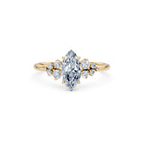Marquise Lab Grown Diamond Classic Pave Eternity Ring 1.0ct by Qutahia Jewellery