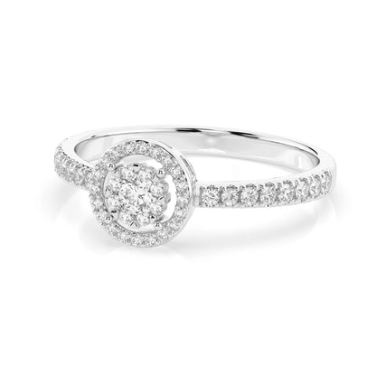 Illusion Ring (Round), 0.03 ct — 101-10018(2.0)