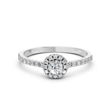 Solitaire Eternity Diamond Ring Round 0.25ct by Qutahia Jewellery