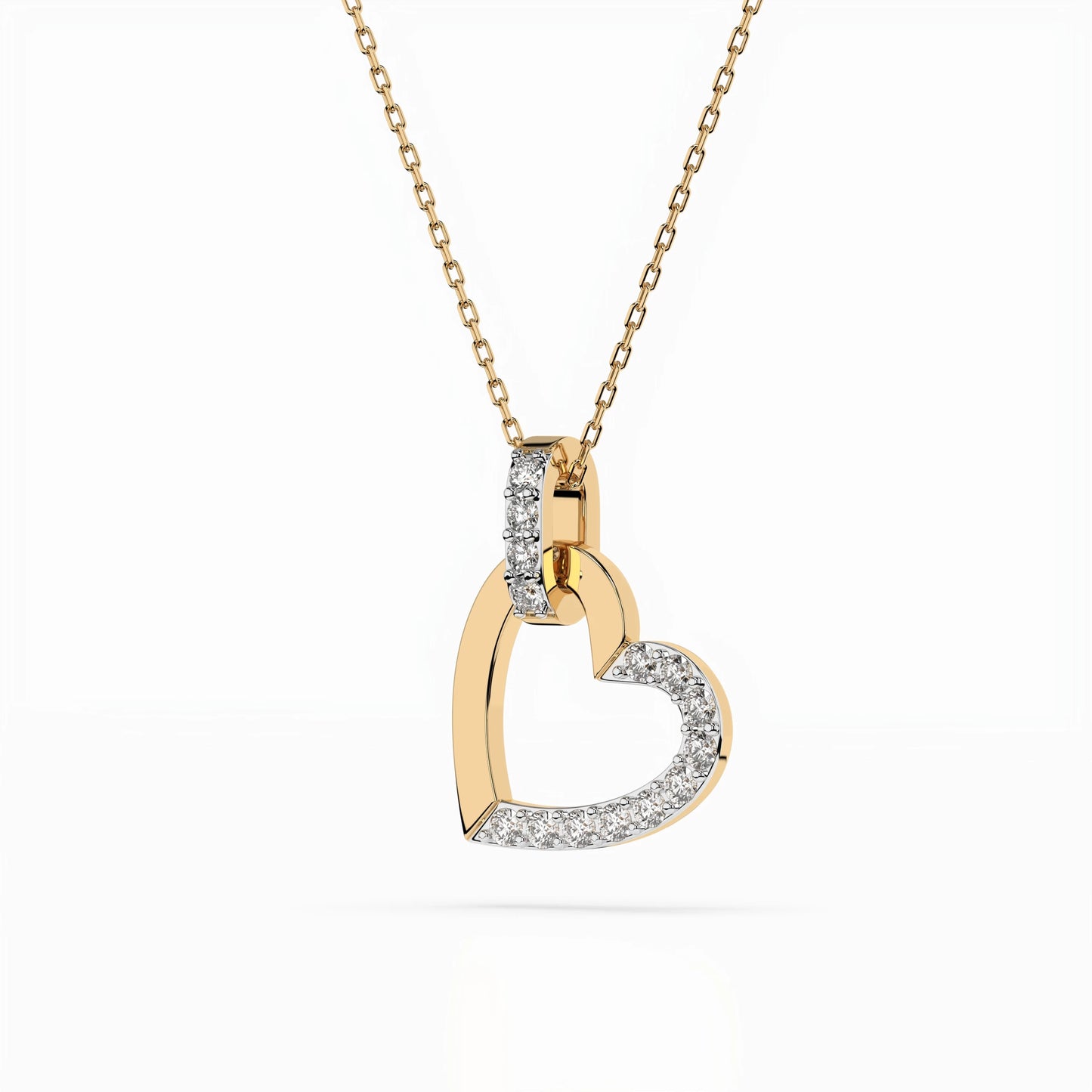 Minimalism Necklace (Round), 0.18 ct — 104-10058