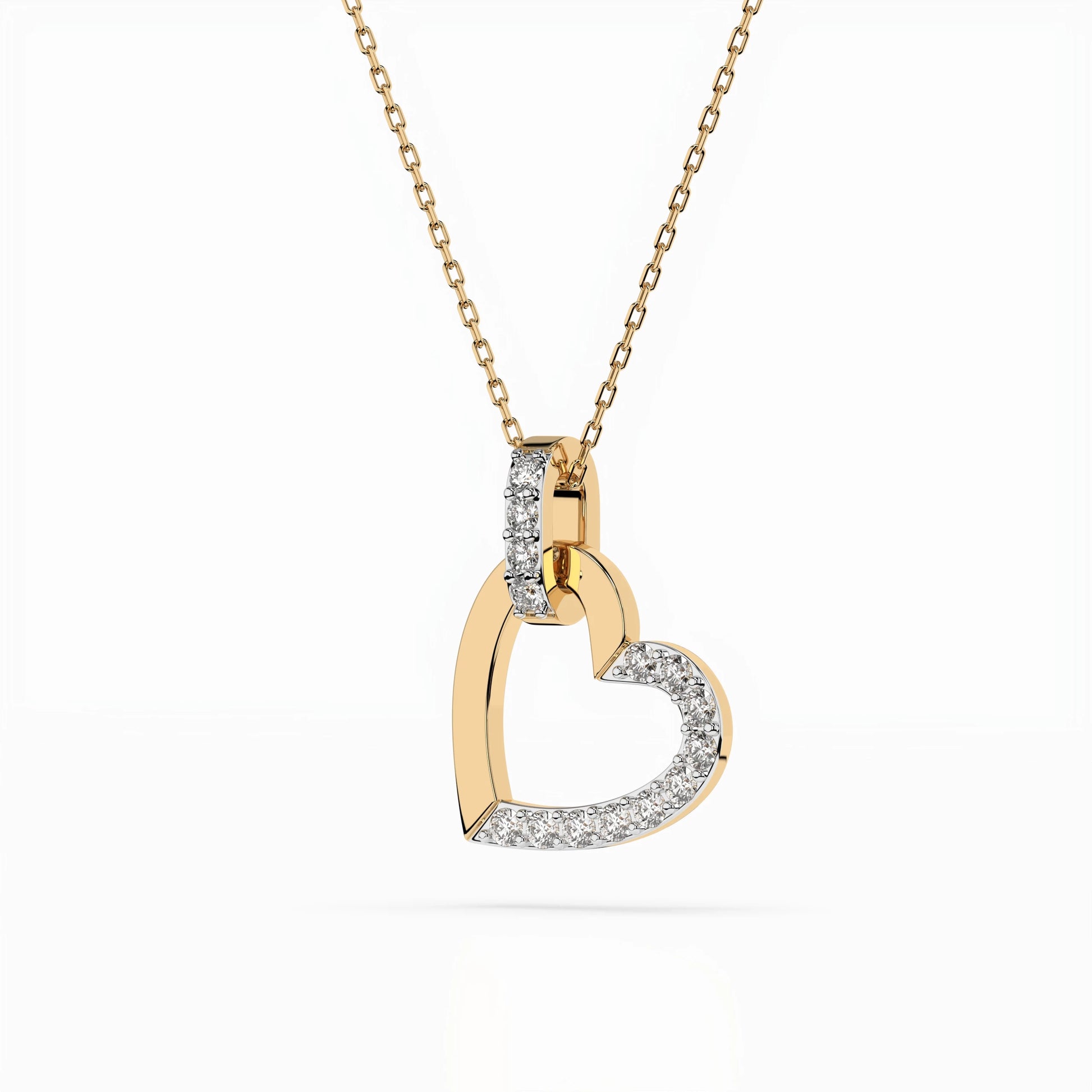 Minimalism Necklace (Round), 0.18 ct — 104-10058